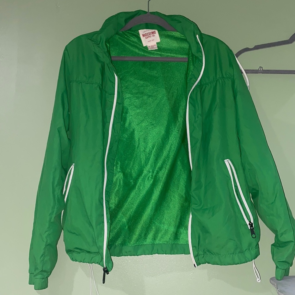 Mossimo S Green rain jacket